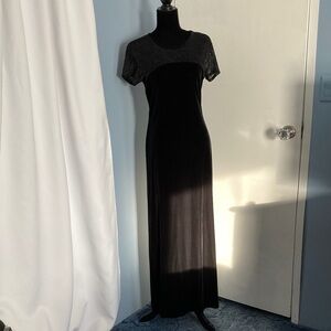 Connected Apparel Black Maxi Dress